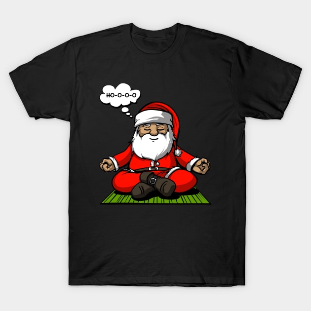 Santa Christmas Meditation T-Shirt by underheaven